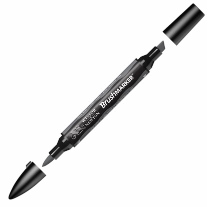 Маркер художественный "Brush", холодный серый 4